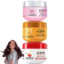 Cronograma Capilar Loreal Paris Elseve Hidratação Nutrição Reparação Reconstrução Oleo Extraordinario