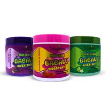 Cronograma Capilar Morango, Maça Verde e Uva (Hidratação, Nutrição e Reconstrução) 3x500g Maycrene