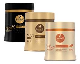 Cronograma Haskell Cabelos Frágeis 500g Mandioca Tutano Cavalo Forte Cronograma Haskell Cabelos Frágeis 500g Mandioca Tutano Cavalo Forte