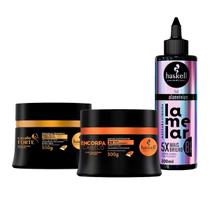 Cronograma Haskell Lamelar + Encorpa Fio + Cavalo Forte 300g Cronograma Haskell Lamelar + Encorpa Fio + Cavalo Forte 300g