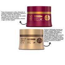 Cronograma Haskell Máscaras Mandioca + Liso com Força 300g Cronograma Haskell Máscaras Mandioca + Liso com Força 300g