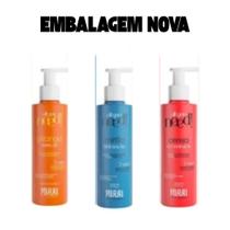 Cronograma Kit 3x Mascaras MIRAI Tratamento Capilar Intenso Cabelos Secos Quebrados e Ressecados