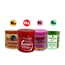 Cronograma Matização e Tratamento Maycrene 4x500ml Hidratação, Nutrição, Reconstrução e Matização