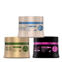 Cronograma para Cabelos Loiros Haskell 3 Máscaras 300g x 3