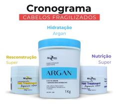Cronograma Reparação Intensa com Hidratação Argan 1kg Mairibel + Reconstrução e Nutrição 300g Cronograma Reparação Intensa com Hidratação Argan 1kg Mairibel + Reconstrução e Nutrição 300g