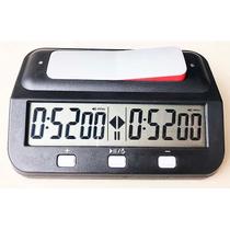 Cronômetro de xadrez digital básico com bônus e atraso - preto Cronômetro de xadrez digital básico com bônus e atraso - preto
