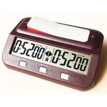 Cronômetro de xadrez digital básico com bônus e atraso - preto Cronômetro de xadrez digital básico com bônus e atraso - preto