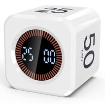 Cronômetro Digital COWVTUJ Cubo Pomodoro 5/10/25/50 min Cronômetro Digital COWVTUJ Cubo Pomodoro 5/10/25/50 min
