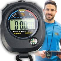 Cronômetro Digital De Mão Timer Relógio Progressivo Profissional Alarme Hora Calendário
