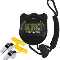 Cronômetro Digital Multifuncional Alarme Profissional Apito