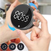 Cronometro Magnetico Digital Timer Temporizador Culinário Geladeira Corrida Relógio Progressivo Alarme Esportivo Com Imã