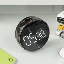 Cronometro Magnetico Digital Timer Temporizador Culinário Geladeira Corrida Relógio Progressivo Alarme Esportivo Com Imã
