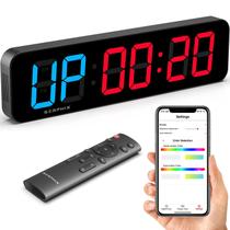 Cronômetro para Academia SERPHIX 15,2" com LED, App e Controle Remoto Cronômetro para Academia SERPHIX 15,2" com LED, App e Controle Remoto