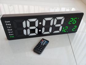 Cronometro Relógio Digital Alarme Calendario Temp. dia de semana - telintec