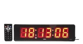 Cronometro Relógio Led Digital Parede Mesa C/ Controle - Dimenssões 9, X 32, X 4 Cm