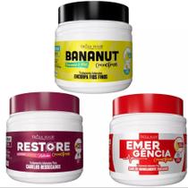 Cronotrat Hidratacao Reconstrucao Nutricao Qatar Hair 3x500g