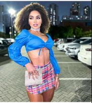 Crooped azul