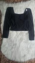 Crooped preto meia maga social