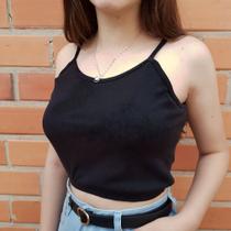Croped Canelado De Alcinha