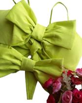 Croped Feminino adulto com laço