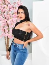 Croped manga longa gaby Croped manga longa gaby