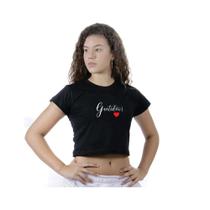 Cropeed basica camisa feminino gratidão