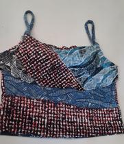 Cropet em viscolaycra , estampado. Cropet em viscolaycra , estampado.