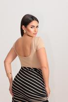 Cropped Aberto nas Costas