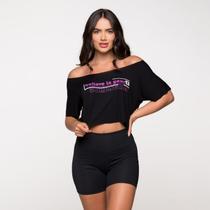 Cropped Academia Fitness Viscolycra Believe Roxo 054