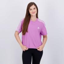 Cropped Adidas 3 Stripes Feminino Rosa