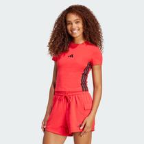Cropped Adidas 3 Stripes Feminino Vermelho