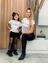 Cropped adulto feminino tal mae tal filha