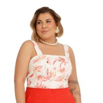 Cropped Alfaiataria Feminino Plus Size