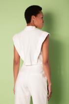 Cropped Alfaiataria Karyn - Branco Cropped Alfaiataria Karyn - Branco
