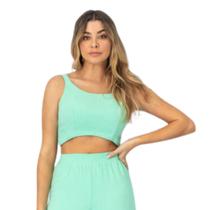 Cropped Alfaiataria Tecido Linho