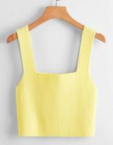 Cropped amarelo