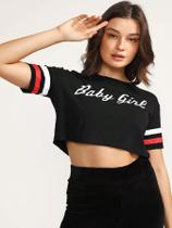 Cropped Baby Girl Preto D bell Cropped Baby Girl Preto D bell