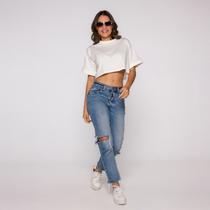 Cropped Baby Look Em Algodão Básico Cropped Baby Look Em Algodão Básico