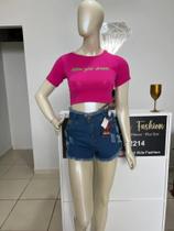 Cropped Barbie Blusa Barbie Tamanho 36/38 Outlet Vida Fashion