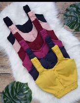 Cropped Bengaline com Botões Cropped Bengaline com Botões