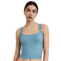 Cropped Blusa De Tricoh Top De Alcinha Feminino Modal 1 Un
