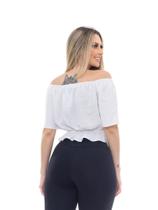 Cropped Blusa Feminina Ciganinha Ombro A Ombro Ref. 15652