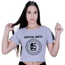 Cropped Blusinha Algodão Série Breaking Bad Cristal Heisenberg