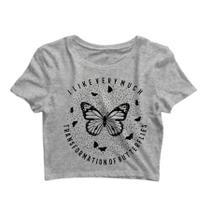 Cropped Borboleta transformação Butterfly fresh start/ RECOMEÇO