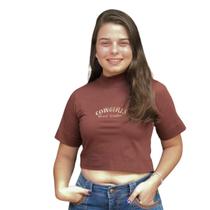 Cropped Brand Western Marrom Cowgilrs Cropped Brand Western Marrom Cowgilrs