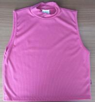 Cropped c/gola canelado tam. g rosa