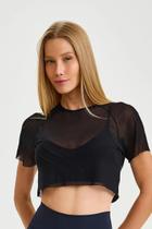 Cropped Cajubrasil Tule Feminino Cropped Cajubrasil Tule Feminino