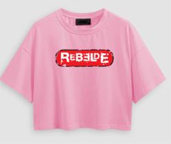 Cropped Camiseta Feminino Rebelde RBD Tour