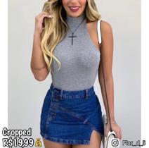 Cropped canelado Cropped canelado