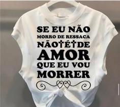 Cropped carnaval se eu não morrode ressaca
